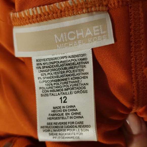 MICHAEL Michael Kors Orange One-Piece Swimsuit - Picture 6 of 6